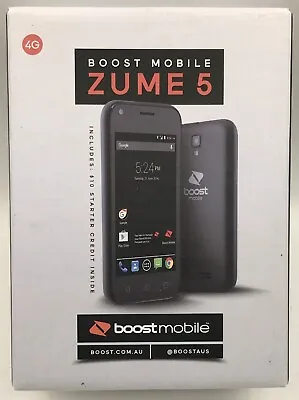 Zte Boost Mobile Zume 5 Phone 8gb As New (blade B112) (grey) #6764a • $106