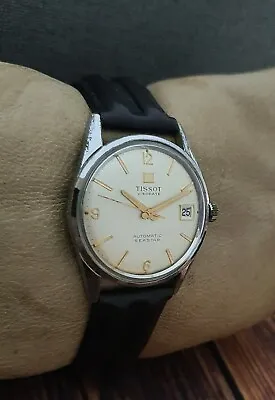 TISSOT SEASTAR AUTOMATIC Cal.784 VISODATE VINTAGE 60's RARE 21J SWISS WATCH. • $159.99