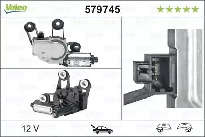 Valeo 579745 Rear Window Windscreen Wiper Motor 12V Replacement Spare LHD RHD • £123.83