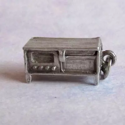 Vintage Silver Chim Opening Radiogram Charm • $46.84