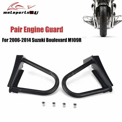 Black Steel Engine Guard Highway Crash Bar For Suzuki Boulevard M109R Motorcycle • $198.99