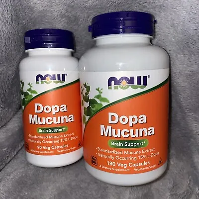 Dopa Mucuna 270 Lot Pack Veg Caps  By Now Foods 5/26 12/25 • $29.99