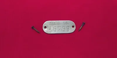 Vintage 1949 Era USA MAGNATONE LAP STEEL Guitar Serial Plate Badge Parts 1950 • $125