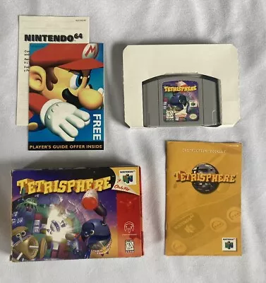 Tetrisphere (Nintendo 64 1997) N64 Complete In Box With Manual Tray Inserts • $15