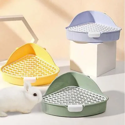 Rabbit Litter Box Potty Trainer Cage Accessories Pet Pee Pan Tray Pet Toilet UK • £7.84