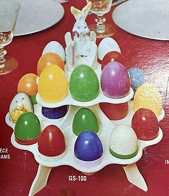 Vintage 1970's Easter EGG Holder TREE Table Party Holiday Display By Saittis • $12.99