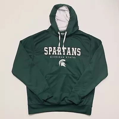 Colosseum Athletics Hoodie Mens ￼XL Michigan State Spartans MSU Green White • $15.99