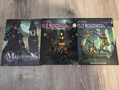 Malifaux 2nd Edition Rule Book Rising Powers And Twisting Fates Lot • $18