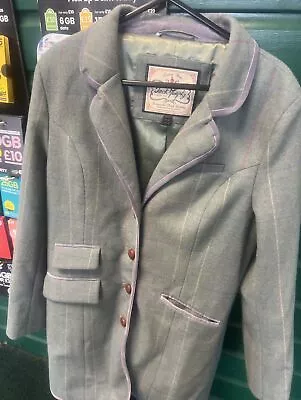 Jack Murphy Light Green And Purple  Tweed Jacket Size 12 • £44.99