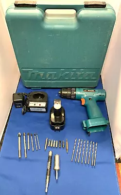 Genuine Makita 6221D  3/8  Cordless Drill 9.6V Charger Battery Case & More • $46.99