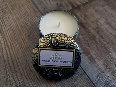 Voluspa French Cade Lavender Tiny Tin Candle .90 Oz NEW • $1.99