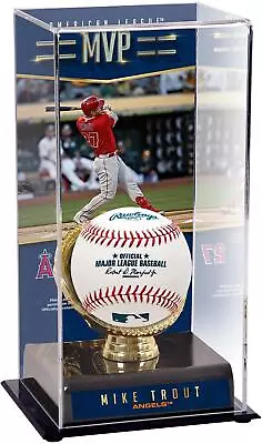 Mike Trout Los Angeles Angels 2019 AL MVP Gold Glove Display Case W/Image • $44.99