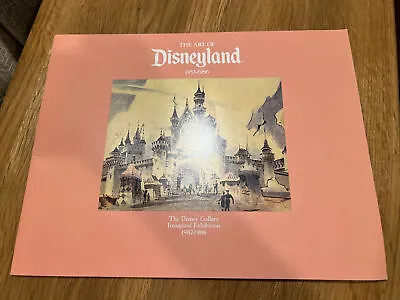 The Art Of Disneyland The Disney Gallery Inaugural Exhibition 1987-1988 Catalog • $51.85