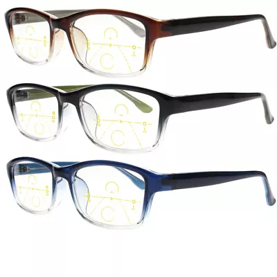 Multifocal Progressive Photochromic Reading Glass Varifocal Near Far Customized • £26.39