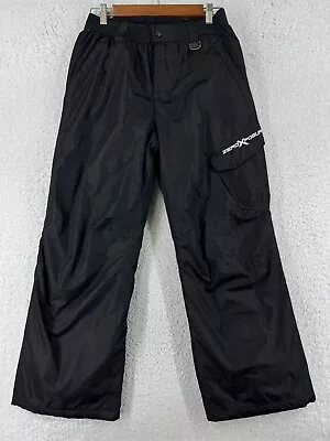 Marker Ski Pants Womens 10 Black Zipper Pockets Nylon Snow Elastic Insulated • $15.94