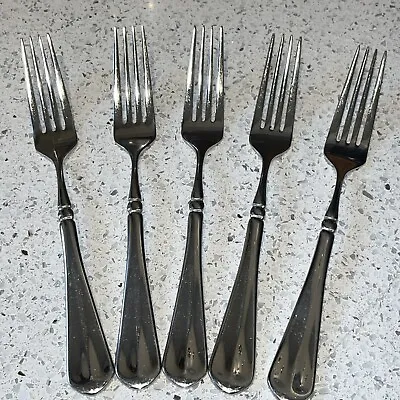Mikasa French Countryside 18/10 Stainless Flatware Dinner Forks Set/5 See Pics • $29.99
