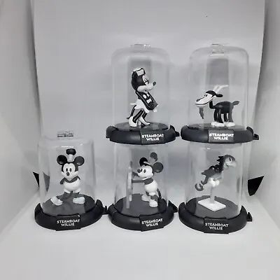 Steamboat Willie Zag Toys Domez Mini Figure Mickey Minnie Mouse Lot Of 5 • $39.99