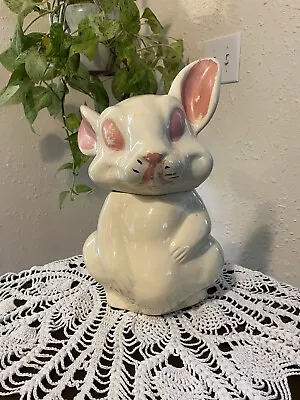 Vintage Oddities Rat Rabbit Bunny Mouse Cookie Jar Canister Home Decor Unique • $40