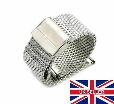 Milanese Mesh Stainless Steel Bracelet Watch Strap Band 18mm 20mm 22mm 24mm UK • £9.25