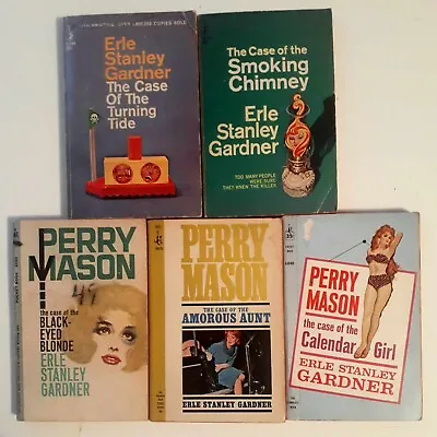PERRY MASON Erle Stanley Gardner D A FRANK DURYEA Lot Of 5 VINTAGE PAPERBACKS • $18