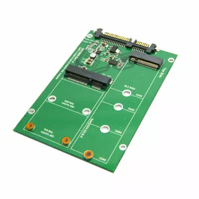 Jimier  Combo Mini PCI- E 2 Lane M.2 NGFF B/M-key MSATA SSD To SATA Adapter SATA • $11.99