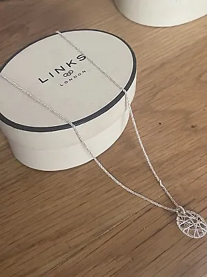 LINKS OF LONDON Sterling Silver Hallmarked  Dream Catcher Charm Necklace In Box • £45