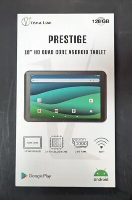 Visual Land Prestige 10-inch 128 GB Android Tablet (2023 Model) • $93