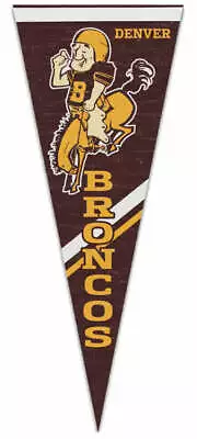 $17.99 • Buy Denver Broncos AFL CLASSIC 1960-61 STYLE Premium NFL Felt Collector's PENNANT