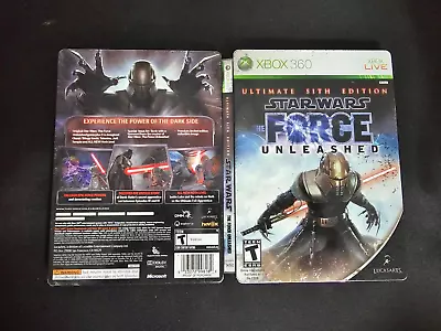 Star Wars Force Unleashed Ultimate Sith Edition Xbox 360- NO ART CARDS • $49.99