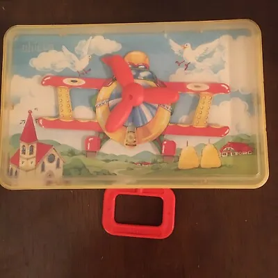 Vintage Chicco Airplane Pull-String Music Box Working. • $39