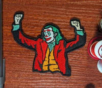 Joker Patch Joaquin Phoenix Stair Dance Pose Embroidered Iron On Patch 3x3.75  • $5