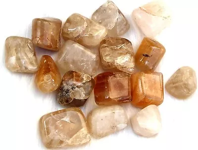 Jet Indian Citrine Tumbled Stone 100 Grams Approx. 0.75  To 1 Inch • £16.16