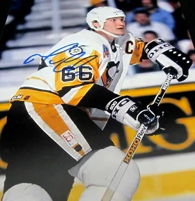 Mario Lemieux Hand-Signed Autographed Pittsburgh Penguins 8x10 Photo W/ COA • $98