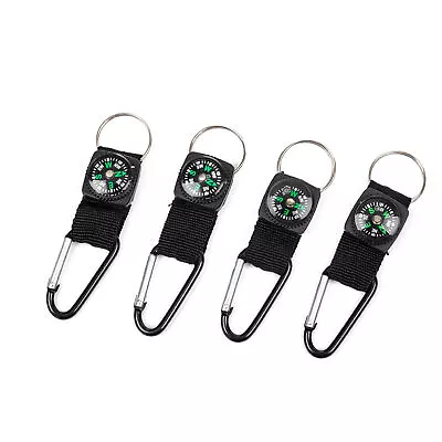 Lot 30 Aluminum Alloy Mountaineering Buckle With Compass Bottle Hanging Ring #5 • $15.90