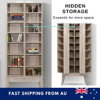 $269 • Buy Bookshelf Display Shelf Adjustable Shelves Bookcase Books Antiques Collectibles