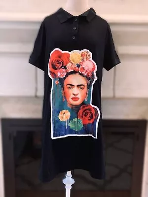 Frida Kahlo RUI QI Polo Style Dress- Size 1x - NWT • $19.99