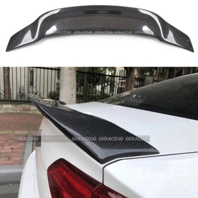 $233 • Buy For Volkswagen VW Jetta MK6 Real Carbon Fiber Rear Trunk Spoiler Wing Lip R Tyle