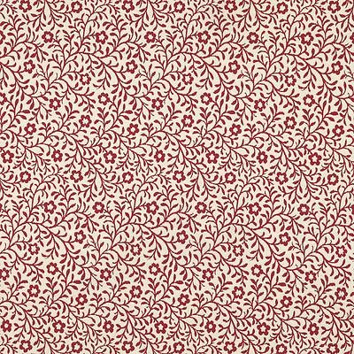 F420 Red And Beige Floral Matelasse Reversible Upholstery Fabric By The Yard • $31.79