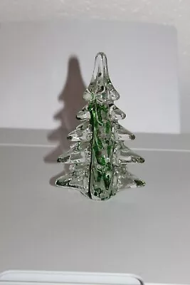 Art Glass Crystal Vintage Christmas Tree 5'' Schmid 1982 • $28