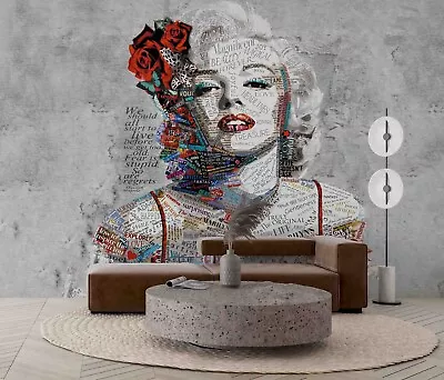 3D Marilyn Monroe Graffiti Wall Murals Wallpaper Murals Wall Sticker • $56.99