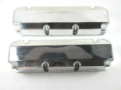 BBF Ford 429-460 Fabricated Tall Aluminum Valve Covers W/O Hole Polished E41364P • $124.99