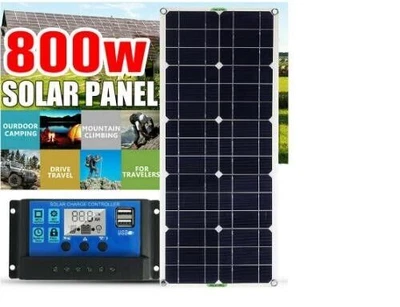 £79.99 • Buy 800W Solar Panel Kit 12V Battery Charger 100A Controller Caravan RV Boat Camping