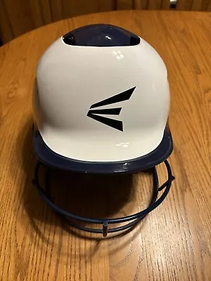 EASTON Select 30 Navy & White Batting Helmet Softball With Face Mask  Size S/M. • $24.99