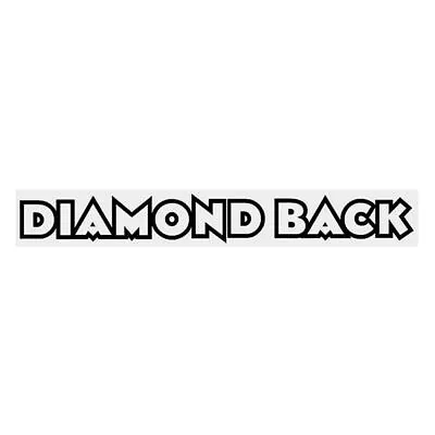 Diamond Back - Black - Horizontal - Stem Decal - Old School Bmx • $6.60