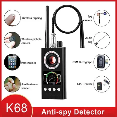 NEW K68 Anti Spy Scanner Detector RF Camera GSM Audio Bug Finder Signal Tracker • $16.45