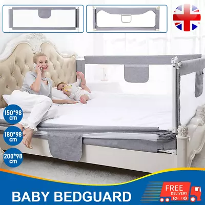 200/180/150cm Bed Protection Rail Toddler Guard For Baby Kids Safety Rail Fence • £15.99