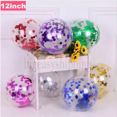 £111.99 • Buy 20 Pack Confetti Balloons Latex 12  Decorations Helium Birthday Party Wedding