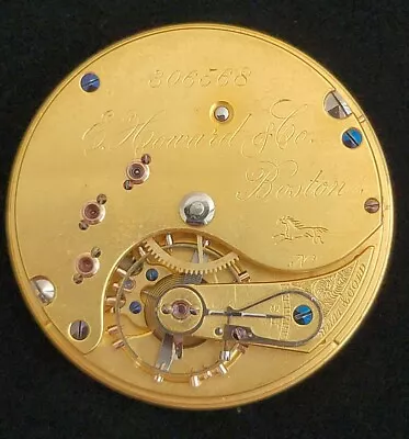 Beautiful 1884 E. Howard Series VIII 15 Jewel N Size Pocket Watch Movement • $0.99