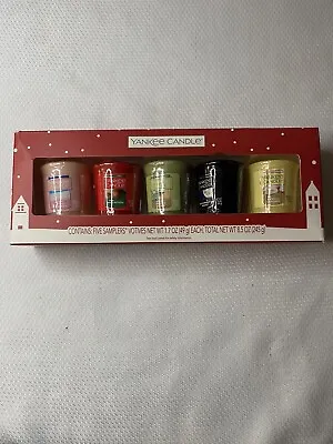 YANKEE CANDLE Sampler Box Set Of 5 VOTIVE CANDLES New In Box • £16.14