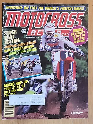 Motocross Action September 1984 Vintage MX Magazine Johnny O'Mara Jeff Ward • $8.98